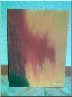 Incendio - Dipinto su tela 30 X 40